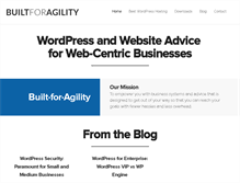 Tablet Screenshot of builtforagility.com